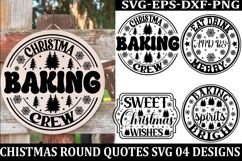 Christmas Round sign Svg holiday quotes Svg design Christmas Product Image 1