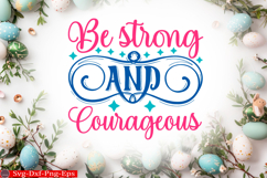 Happy Easter SVG Design Cute Easter Quotes SVG Bunny SVG Product Image 1