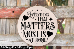 Family round sign design, Family SVG Quotes SVG Product Image 1