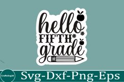 Back To School sticker svg Design School &amp; Teacher SVG Product Image 1