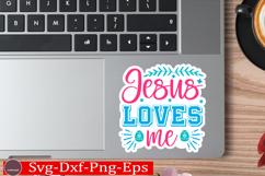 Happy Easter stickerS VG Design Cute Easter Quotes SVG Bunny Product Image 1