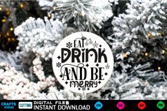 Christmas Round sign Svg design holiday quotes Svg Christmas Product Image 1