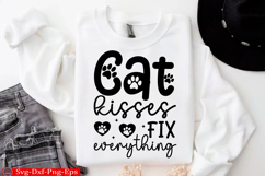 Cat SVG Design Cats quotes T-Shirt png Product Image 1