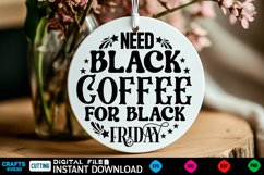 Black Friday Round Sign SVG design, Black Friday Quotes Product Image 1