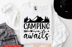 Camping SVG design, camping quotes, adventure T-shirt Hiking Product Image 1