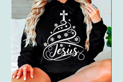 Jesus Christmas Tree SVG PNG Christian Product Image 1