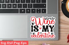 Valentine sticker SVG Design Valentine Love Sticker Svg Product Image 1