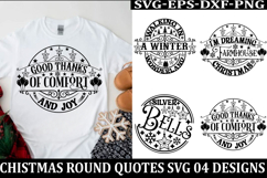 Christmas Round sign Svg holiday quotes Svg design Christmas Product Image 1