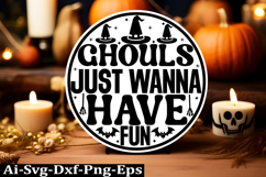Halloween round sign svg design and Halloween quotes Product Image 1
