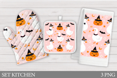 Halloween Goose Oven Mitt. Halloween Goose Kitchen Towel Product Image 1