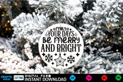 Christmas Round sign Svg design Christmas Svg holiday quotes Product Image 1