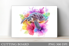 Turtle Kitchen Cutting Board. Turtle Cutting Board Design Product Image 1