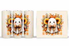 Ghost Tumbler Sublimation. Halloween Tumbler Design Product Image 2