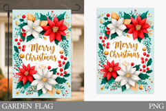 Merry Christmas Garden Flag. Christmas Garden Flag Design Product Image 1