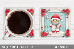 Gingerbread Coaster Design. Christmas Coaster Sublimation Product Image 1