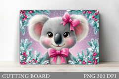 Christmas Koala Cutting Board. Christmas Cutting Board Product Image 1