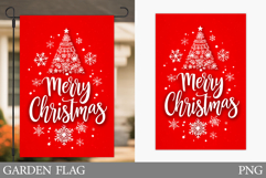Merry Christmas Garden Flag. Christmas Garden Flag Design Product Image 1