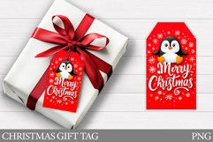 Christmas Penguin Gift Tag. Christmas Gift Tag Printable Product Image 1