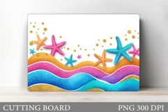 Starfish Cutting Board Design. Starfish Sublimation Product Image 1