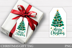 Christmas Gift Tag Printable. Christmas Tree Gift Tag Design Product Image 1