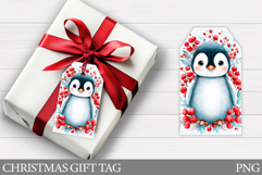 Christmas Penguin Gift Tag. Christmas Gift Tag Printable Product Image 1