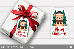 Christmas Bear Gift Tag. Christmas Gift Tag Printable Product Image 1