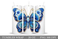Butterfly Tumbler Sublimation. Butterfly Sublimation Product Image 1