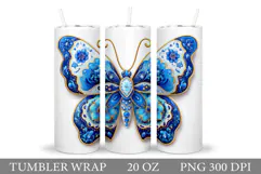 Butterfly Tumbler Sublimation. Butterfly Sublimation Product Image 1