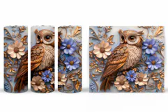 Owl Tumbler Sublimation. Owl Sublimation Product Image 2