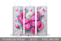 Butterfly Tumbler Sublimation. Butterfly Sublimation Product Image 1
