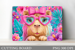 Capybara Cutting Board Design. Capybara Sublimation Product Image 1