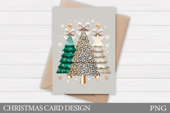 Christmas Tree Card Design. Christmas Card Printable Product Image 1