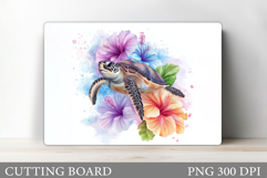 Turtle Kitchen Cutting Board. Sea Turtle Cutting Board Product Image 1