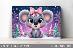 Christmas Koala Cutting Board. Christmas Cutting Board Product Image 1