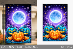 Halloween Garden Flag Design. Halloween Pumpkin Garden Flag Product Image 1