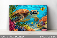 Turtle Kitchen Cutting Board. Sea Turtle Cutting Board Product Image 1
