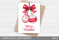 Merry Christmas Card Design. Christmas Card Printable Product Image 1