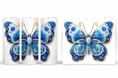 Butterfly Tumbler Sublimation. Butterfly Sublimation Product Image 2