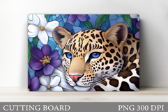 Leopard Cutting Board Design. Leopard Sublimation Product Image 1
