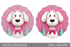 Christmas Dog Wind Spinner. Christmas Wind Spinner Design Product Image 1
