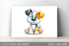 Cute Dog Cutting Board Design. Cute Dog Sublimation Product Image 1