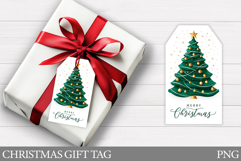Christmas Tree Gift Tag Design. Christmas Gift Tag Printable Product Image 1