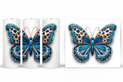 Butterflies Tumbler Design. Butterfly Tumbler Sublimation Product Image 2