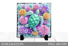 Turtle Sublimation. Turtle Slate Sublimation Product Image 1