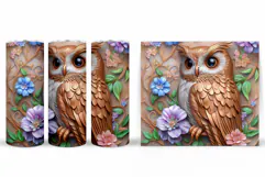 Owl Tumbler Sublimation. Owl Sublimation Product Image 2