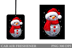 Snowman Car Air Freshener. Christmas Car Air Freshener Product Image 1