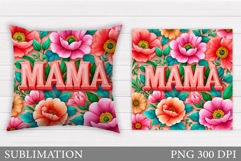 Mother's Day Pillow Design. Mother's Day Sublimation Product Image 1