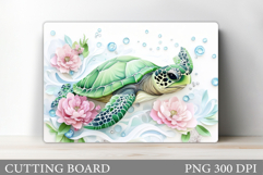 Turtle Kitchen Cutting Board. Sea Turtle Cutting Board Product Image 1