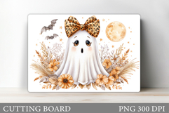 Cute Halloween Cutting Board. Cute Ghost Cutting Board Product Image 1