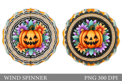 Halloween Pumpkin Wind Spinner. Halloween Wind Spinner Product Image 1